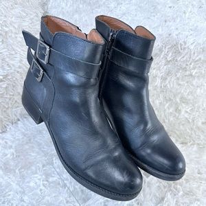 Tara M Karinda Black Leather Moto Boots Women’s Size 41 (9.5)